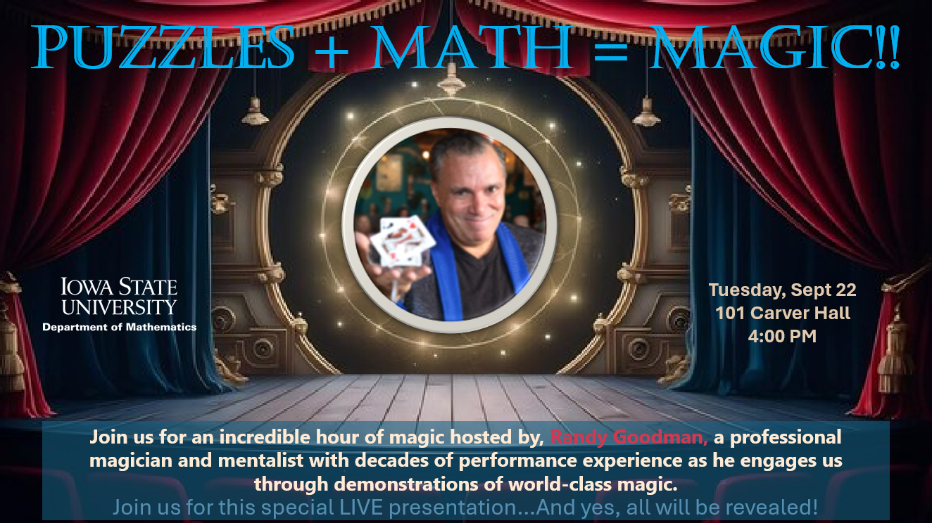 Randy Goodman math magic show
